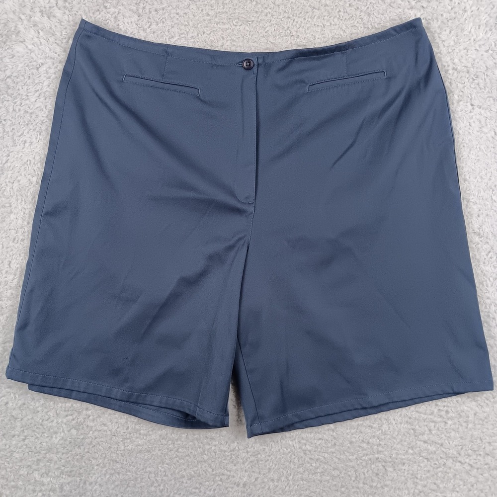 Talbots Shorts Bermuda Woman 20 Blue High Rise Polyester Classic